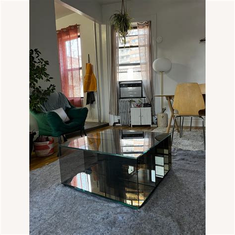 Glas Italia Deep Sea Smoky Gray Coffee Table - AptDeco