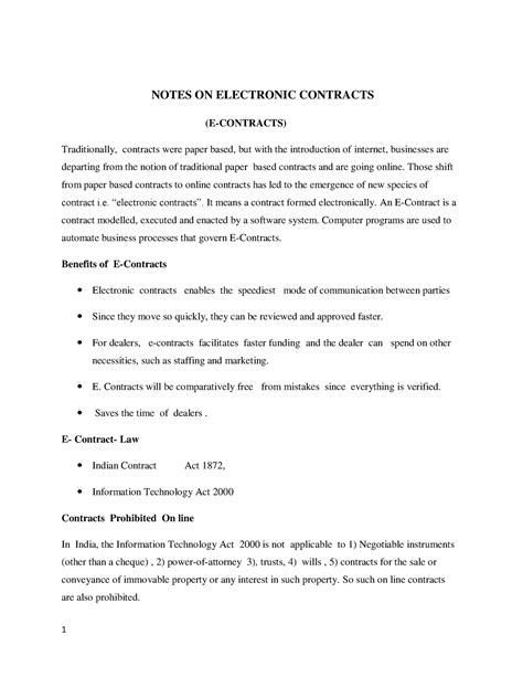 Electronic-Contracts-pdf - NOTES ON ELECTRONIC CONTRACTS (E-CONTRACTS ...