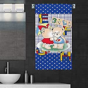 Sassoon 100% Cotton 300 GSM Kids Cartoon Bath Towel for Bathroom Set of ...