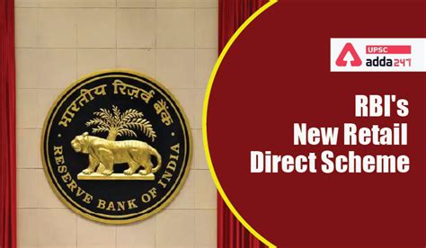 RBI's New Retail Direct Scheme
