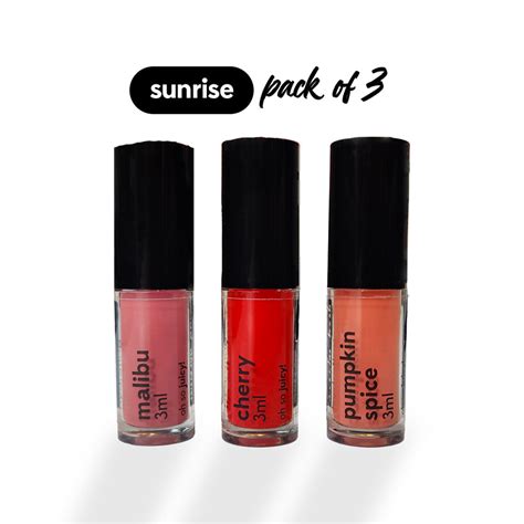 Lip Oil Gloss Minis (Sunrise) | Ruby's Organics | Official Site