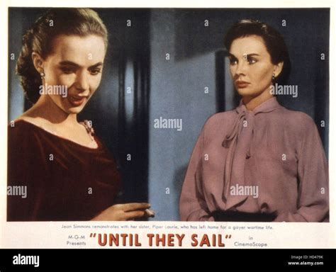 UNTIL THEY SAIL, Piper Laurie, Jean Simmons, 1957 Stock Photo - Alamy