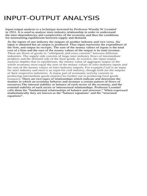 Input Output Economic Tutorial 的图像结果