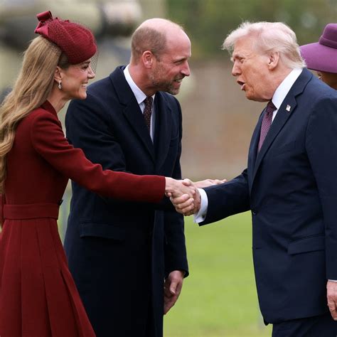 The Princess of Wales is regal in gold for dinner with Donald and Melania Trump