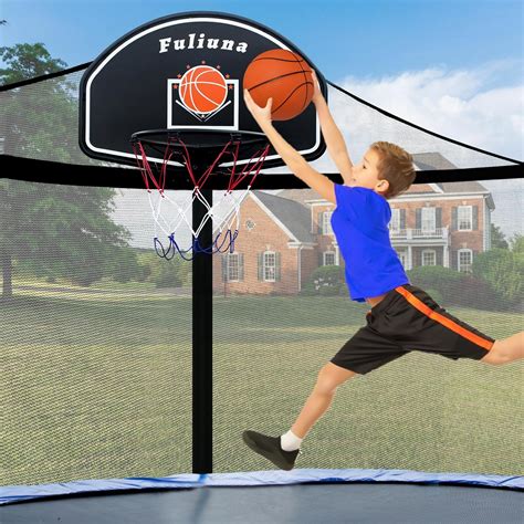 Trampoline Basketball Hoop, Basketball Hoop for Trampoline Fits for ...