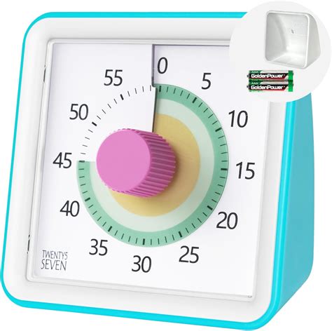 Amazon.com: Visual Timer with Protective Case, 60-Minute Countdown ...