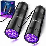 Buy Black Light UV Light Flashlight: Vansky 395nm 12 LED 2 Pack ...
