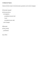 Advanced Python Topics 的图像结果