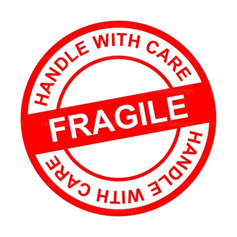 Buy Handle With Care Sticker Online In India - Etsy India