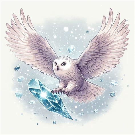 Entry #37 by animatic000 for A simple drawing of a snow owl holding a ...