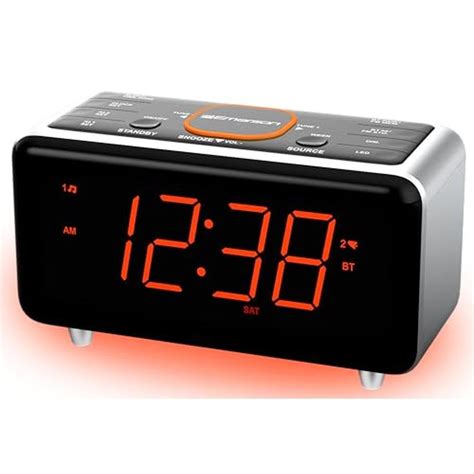 Emerson CKS1521 SmartSet Bluetooth Dual Alarm Clock Radio with 1.4 Ora ...
