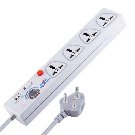 MX 4 Outlet Spike / Surge Protector With Universal Socket - Master ...