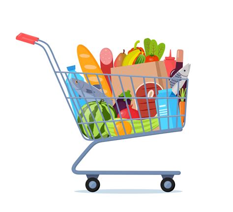 Full Shopping Cart Clipart