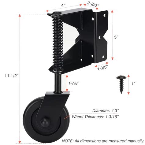 PAPERAW Gate Wheel for Wooden Gate, Gate Caster Wheel Spring India | Ubuy