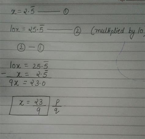 Calculate the value of 2.5 bar in form of p/q where p and q is any ...