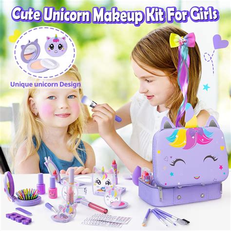 Mqsiuve Unicorn-themed Kids Makeup Kit - Washable Makeup Set India | Ubuy