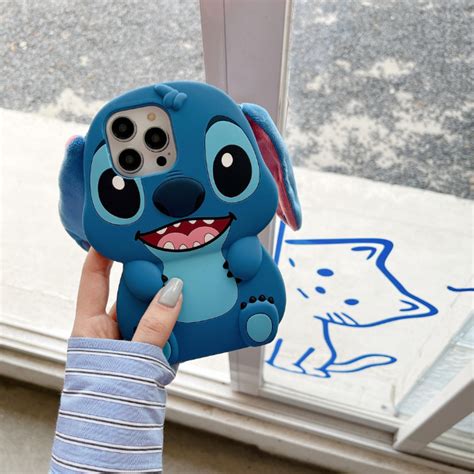 Stitch 3D Cartoon Silicone iPhone Case - GrunX Store