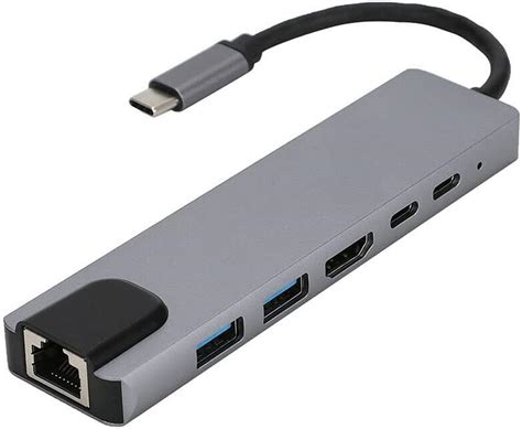 QZ USB Type C Hub with Ethernet, USB C Hub with LAN, USB 3.1 Gen 1 ...