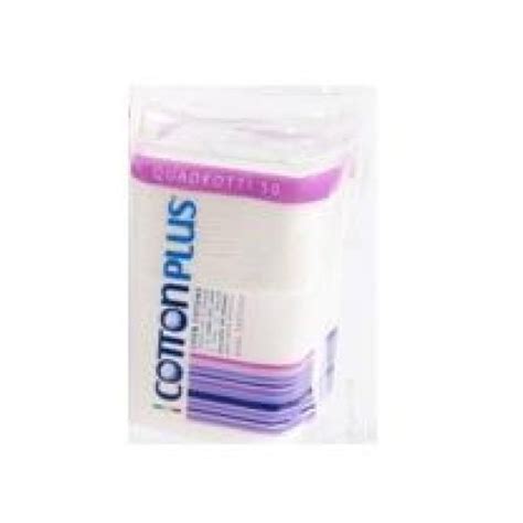 COTTON PLUS SQUARE DISKETS X 5