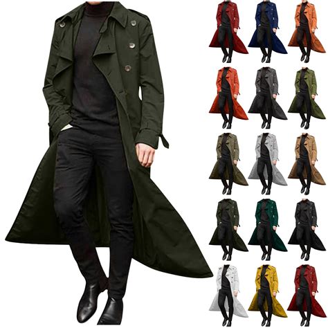 Long Coat Men,2024 Winter Mens Coats and Jackets Long-Sleeve Luxury ...