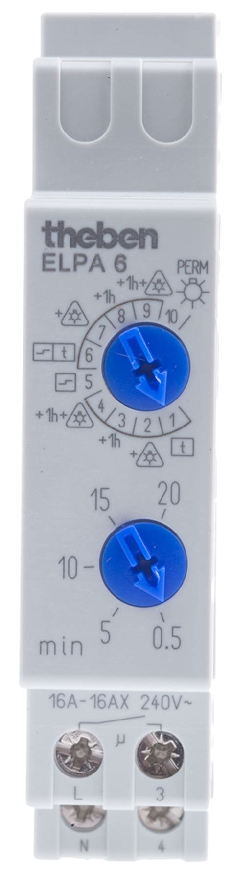 ELPA 6 PLUS Theben | Theben Timer Light Switch 220 → 240 V ac, 1 ...