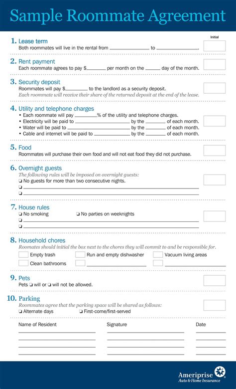 40+ Free Roommate Agreement Templates & Forms (Word, PDF)
