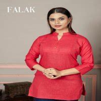 Sangeet Falak Wholesale Cotton Slub Fabric Kurtis - textiledeal.in