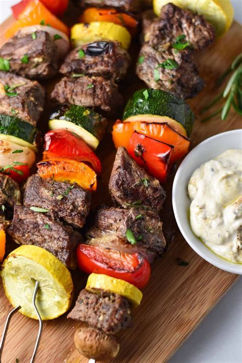 Beef Kabobs in the Oven - The Dizzy Cook