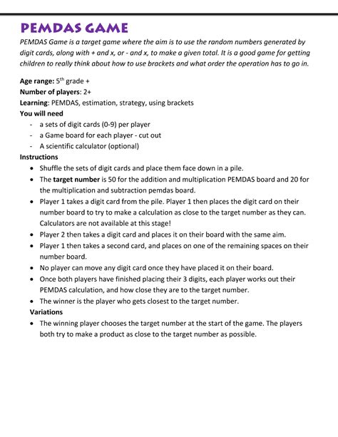 Image result for PEMDAS Math Games
