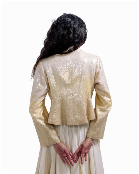 Hand-Embroidered Silk Jacket Women India | Dew Jacket - Puri