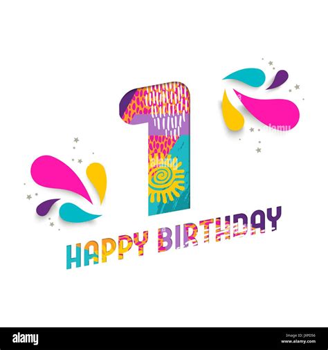 Happy 1st Birthday Logo