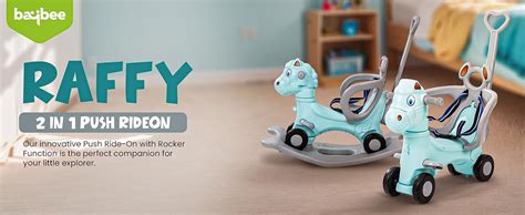 Baybee Raffy 3 in 1 Baby Rocking Horse Ride on Toy Car for Kids | Push ...