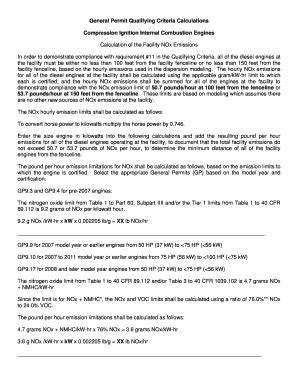 Fillable Online epa state oh General Permit Qualifying Criteria ...