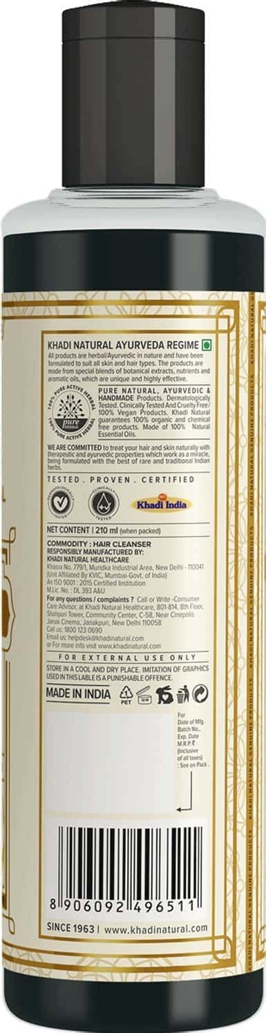 Buy KHADI NATURAL AMLA & REETHA HAIR CLEANSER 210 ML Online & Get Upto ...