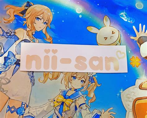 NII-SAN JDM Kawaii Car Decal Vinyl Sticker - Etsy