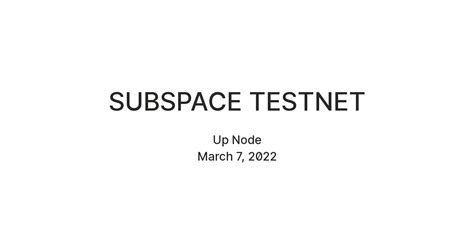 SUBSPACE TESTNET — Teletype