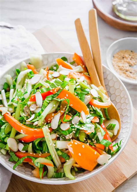 Bok Choy Salad - Baby Bok Choy Salad with Sesame Soy Dressing
