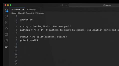 Python Re.split 的图像结果