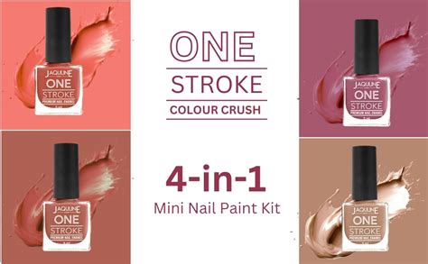 Buy JAQULINE USA Color Crush Matte Finish Nail Paint Set of 4 | Long ...