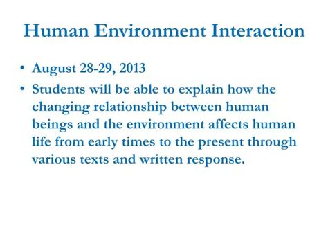 Image result for Human Environment Interaction Projects