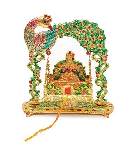 Buy LABHCART Metal Radha Rani Jhula Palna for Laddu Gopal Ji, Radha ...