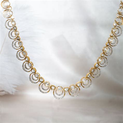 Buy Rococo Diamond Polki Necklace Online - Exquisite Designs – Polki ...