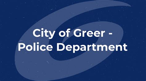 Police Department | City of Greer