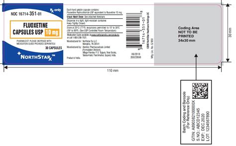NDC 16714-351-02 Fluoxetine Capsule Oral