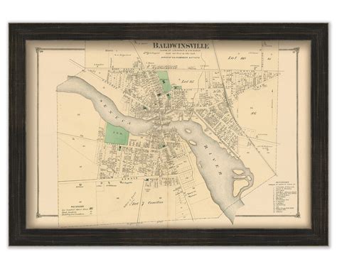 BALDWINSVILLE, New York - 1874 Map