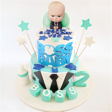 Boss Baby Two Tier Theme Cake