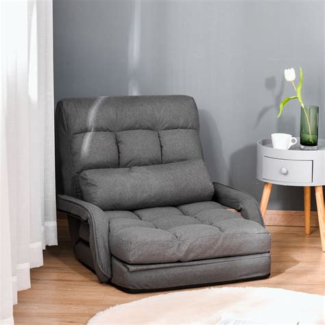 Trule Wrought Studio™ Reclining Floor Game Chair in Gray | Wayfair