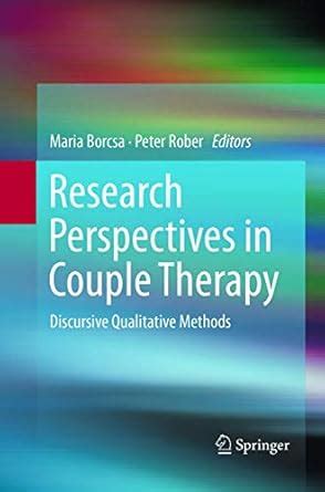 Buy Research Perspectives in Couple Therapy: Discursive Qualitative ...