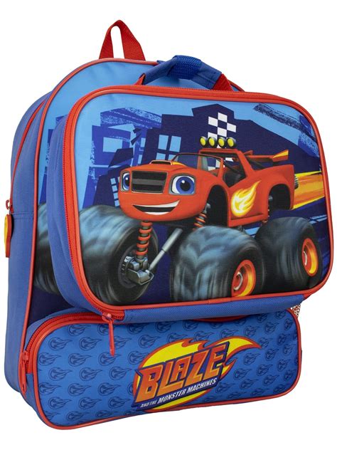 Blaze and the Monster Machines Kids Backpack and Lunch Bag Blue, Blue ...