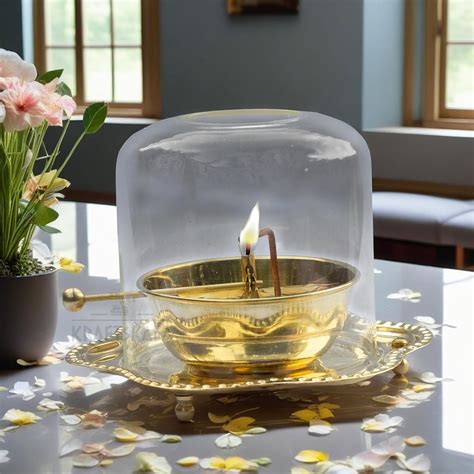 Buy Kraftskala Brass Akhand Jyot Oil Diya | Rotating Wick | Perfect for ...